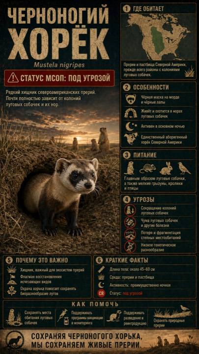 Черноногий Хорек